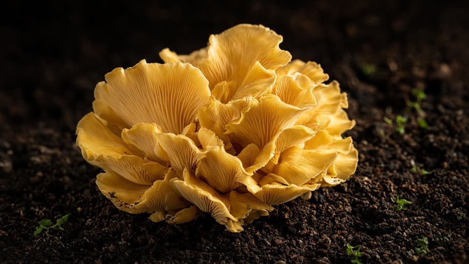 Golden Oyster · Pleurotus citrinopileatus