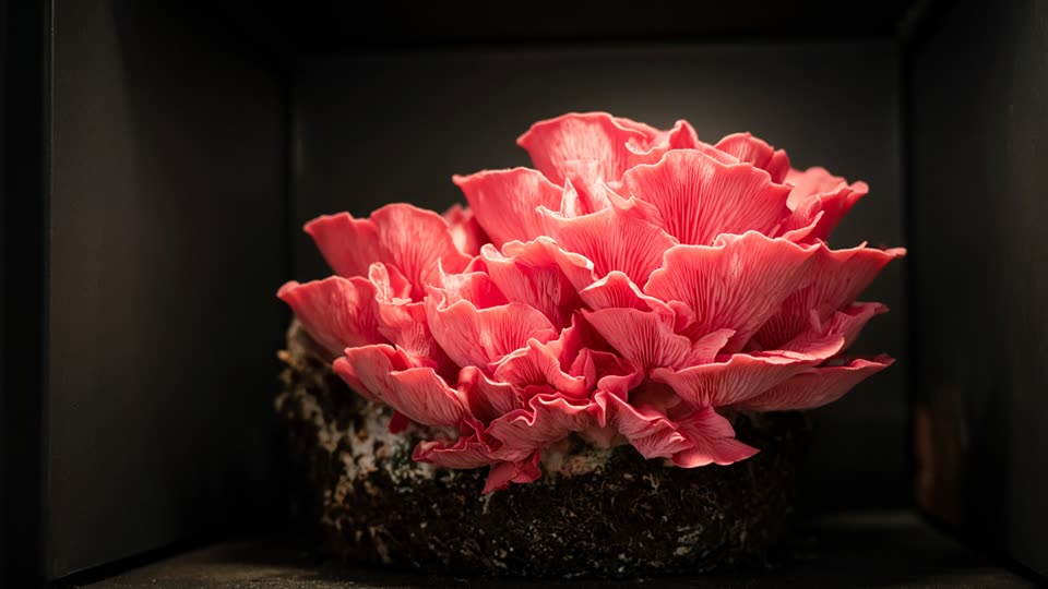 Pink Oyster · Pleurotus djamor